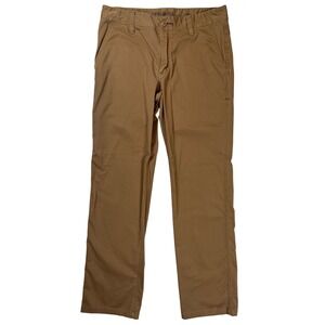 Toad&Co Mission Ridge Pant Mens 31x32 Brown Organic Cotton Stretch Chino Regular